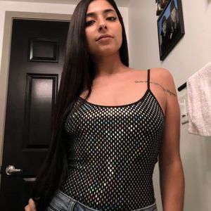 Shimmer Black Body Suit